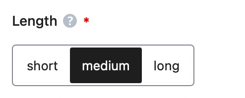 specify Length
